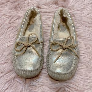 Ugg gold skin moccasin slipper